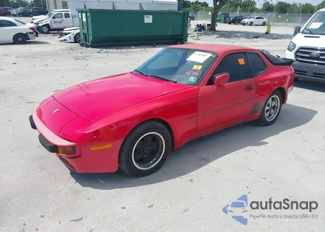 1985 Porsche 944 из США, поврежденный, VIN WP0AA0949FN458218